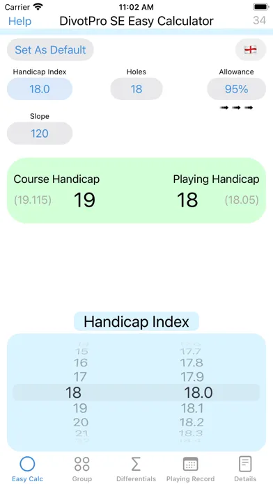 Capturas de pantalla de DivotPro SE - Golf Handicap